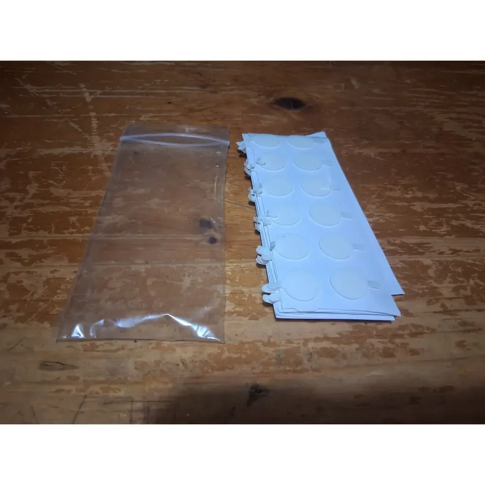 The Flaming Candle Wick Stickers Double Sided Candle Wick Stickers 120 White